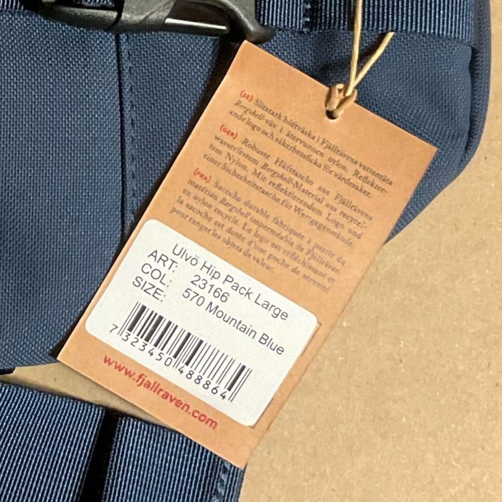 Fjallraven Ulvo Large 4L Hip Pack Blue - Picture 7 of 12